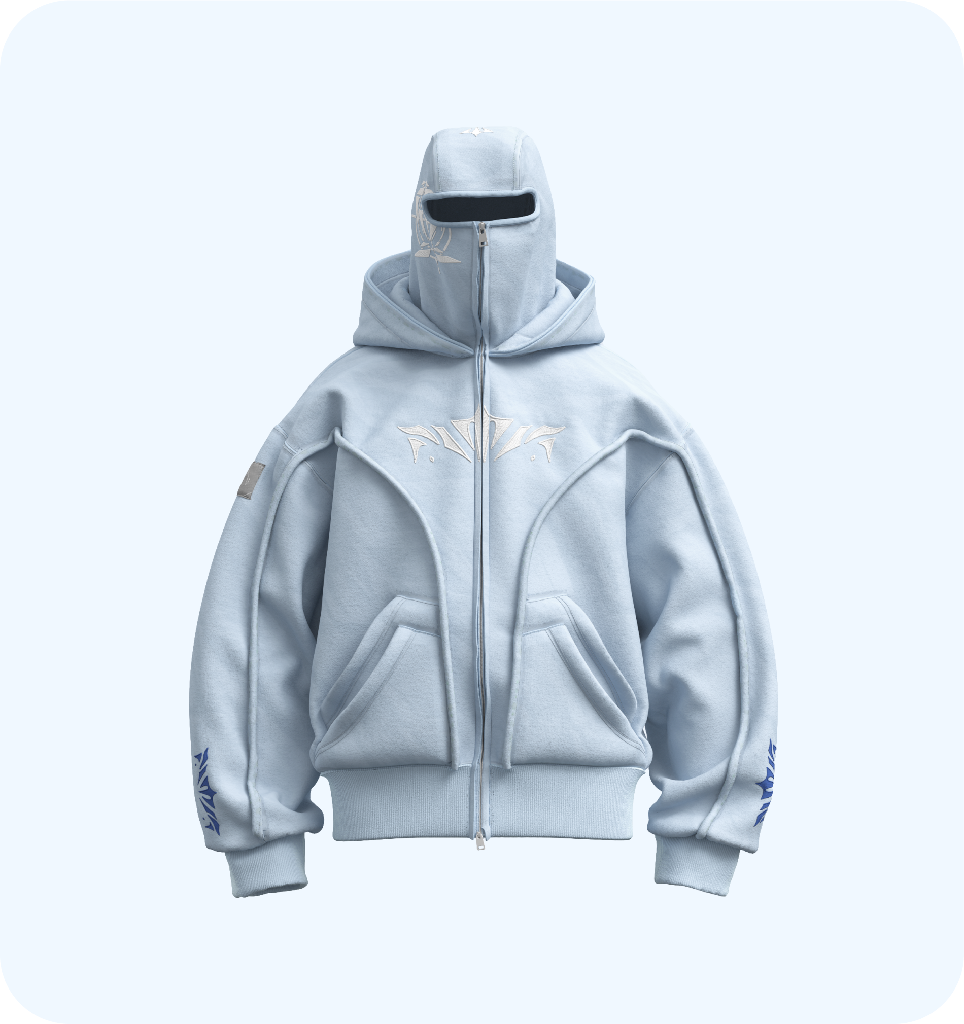 Phantom Hoodie Light Blue