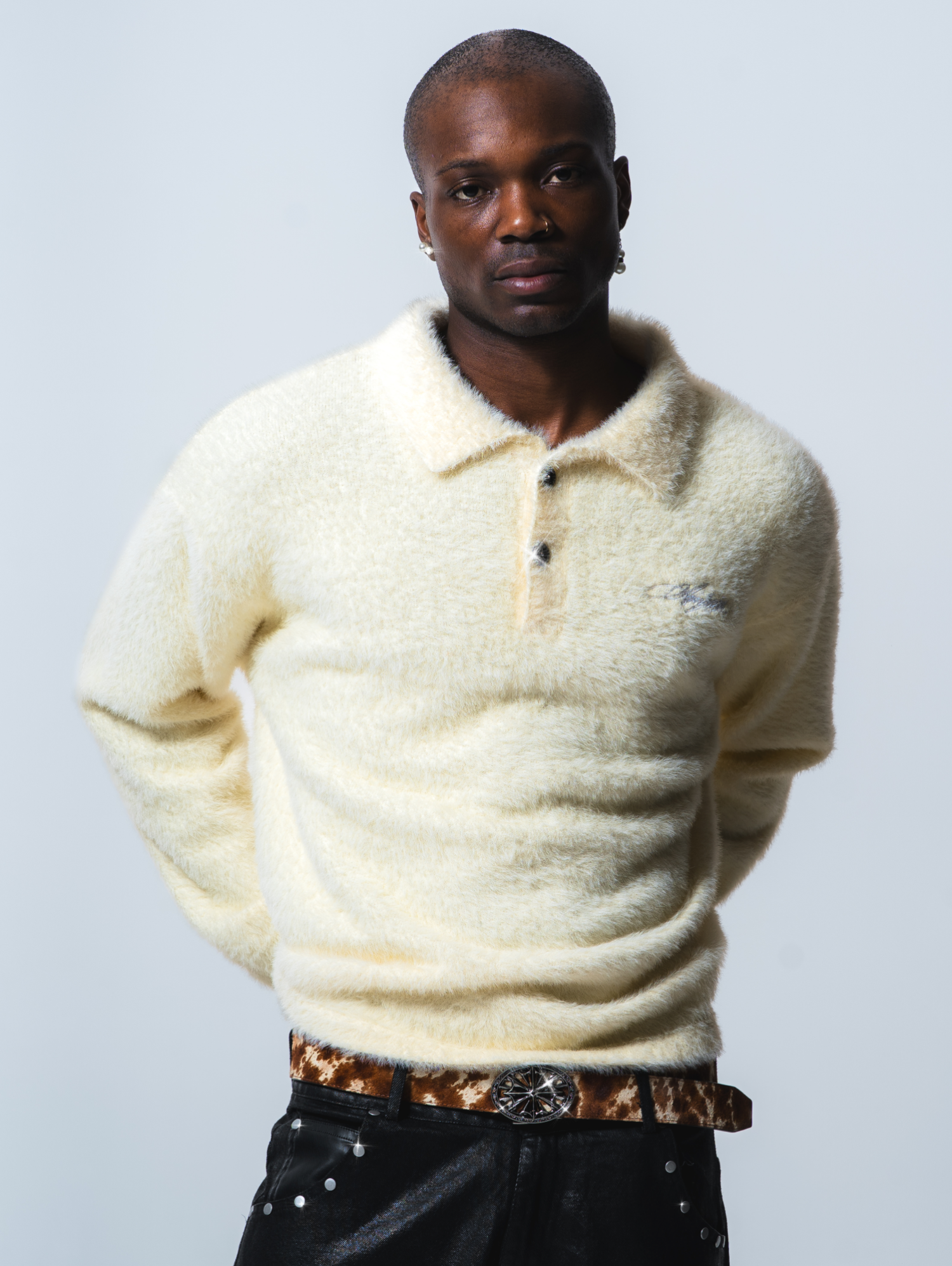 Mohair Polo Cream