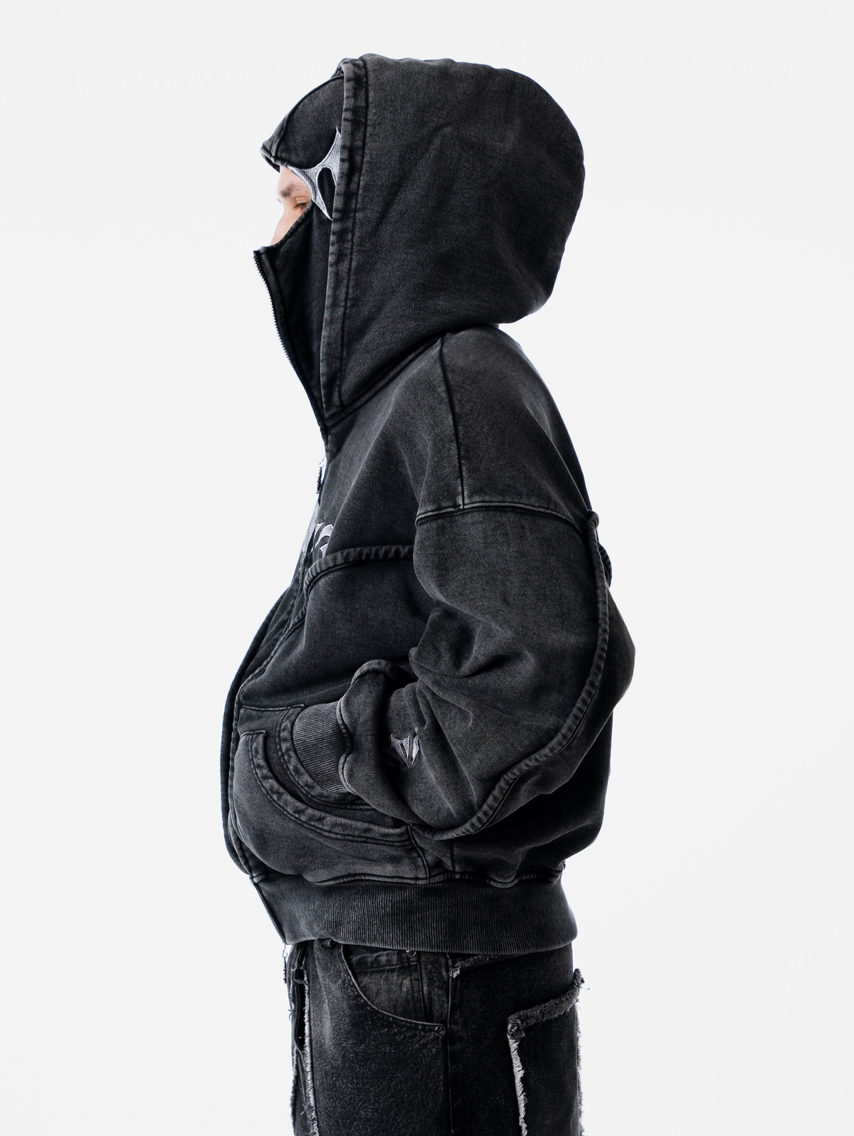 Wash Black Phantom Hoodie