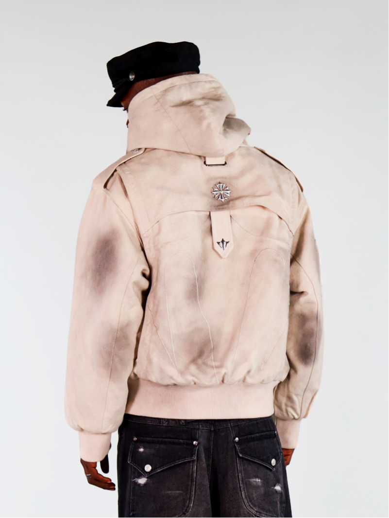 Forged Sand Denim Bomber