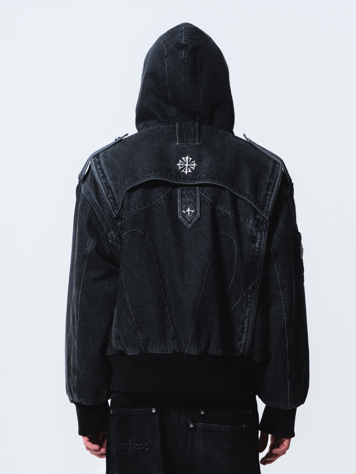 Fur Forged Denim Bomber