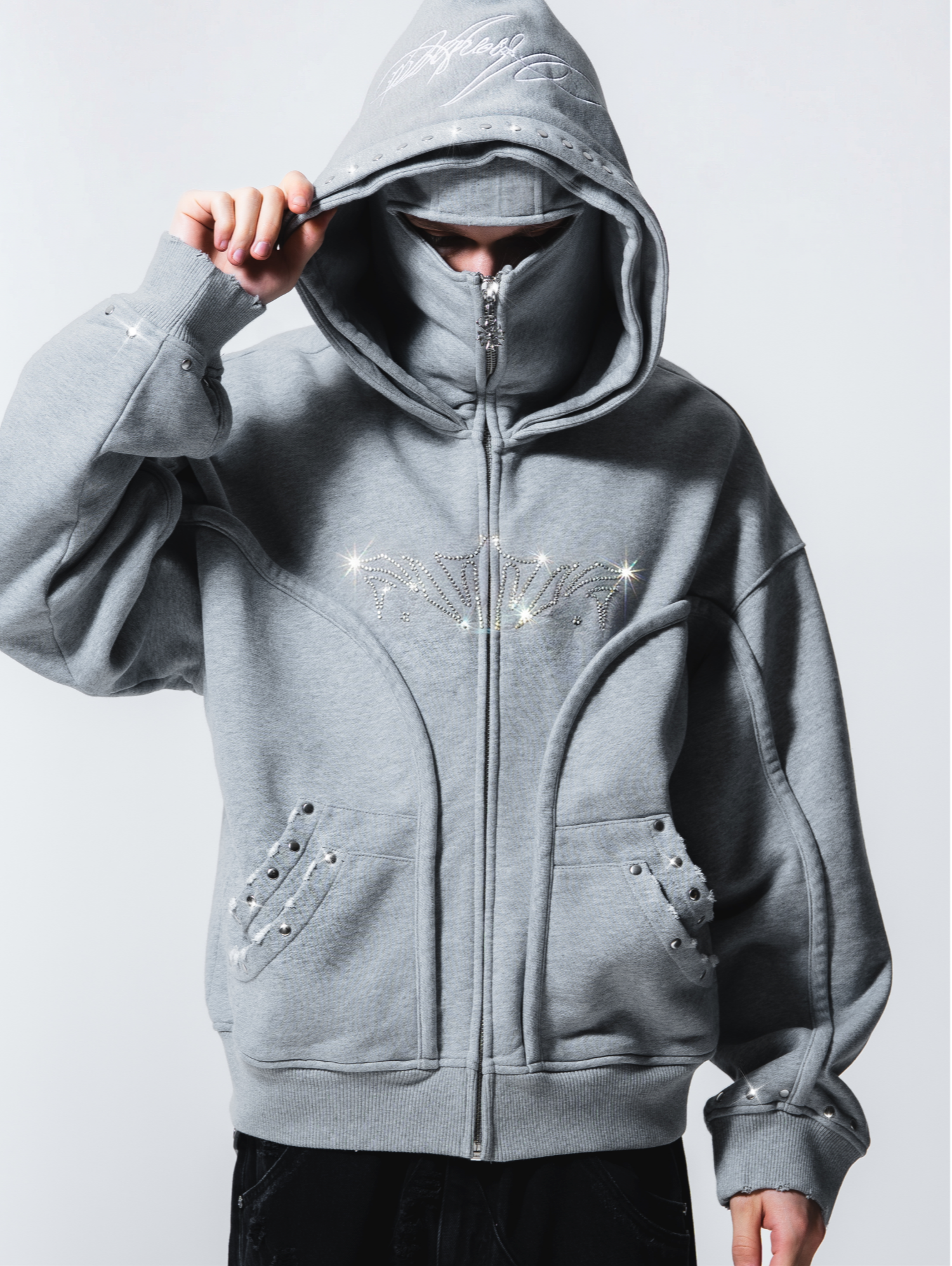 Fur Phantom Hoodie Grey