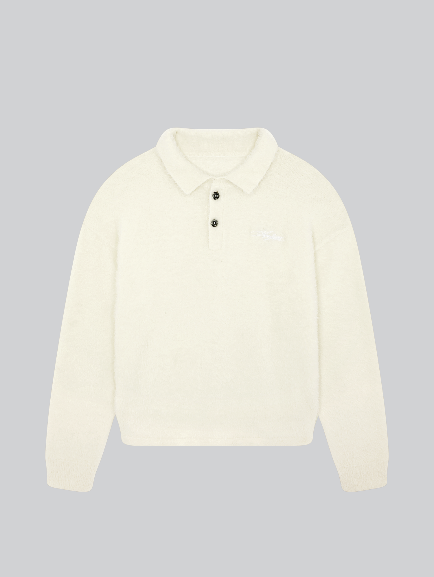 Mohair Polo Cream