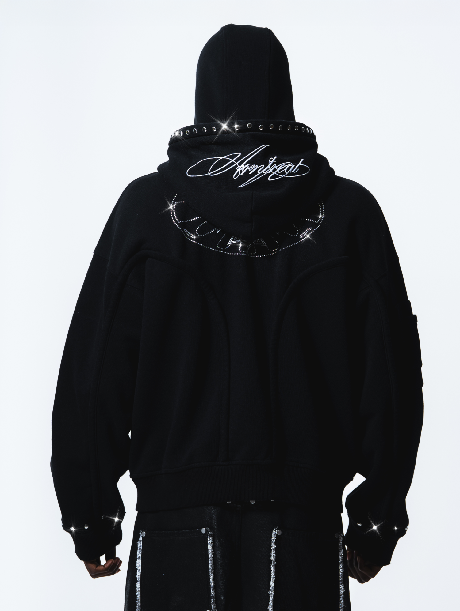 Fur Phantom Hoodie Black